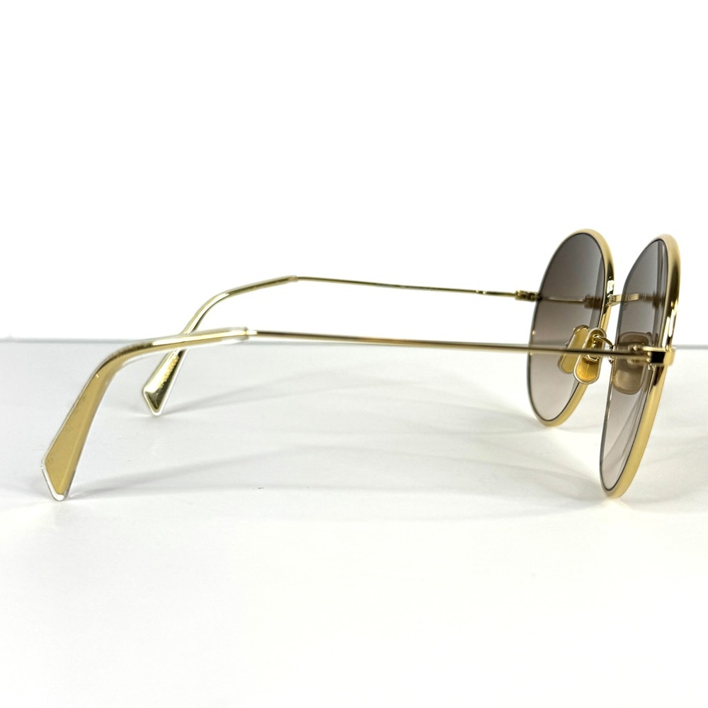 CELINE 61MM Oval Sunglasses NEW Gold Smoke Made in Italy - Picture 10 of 15